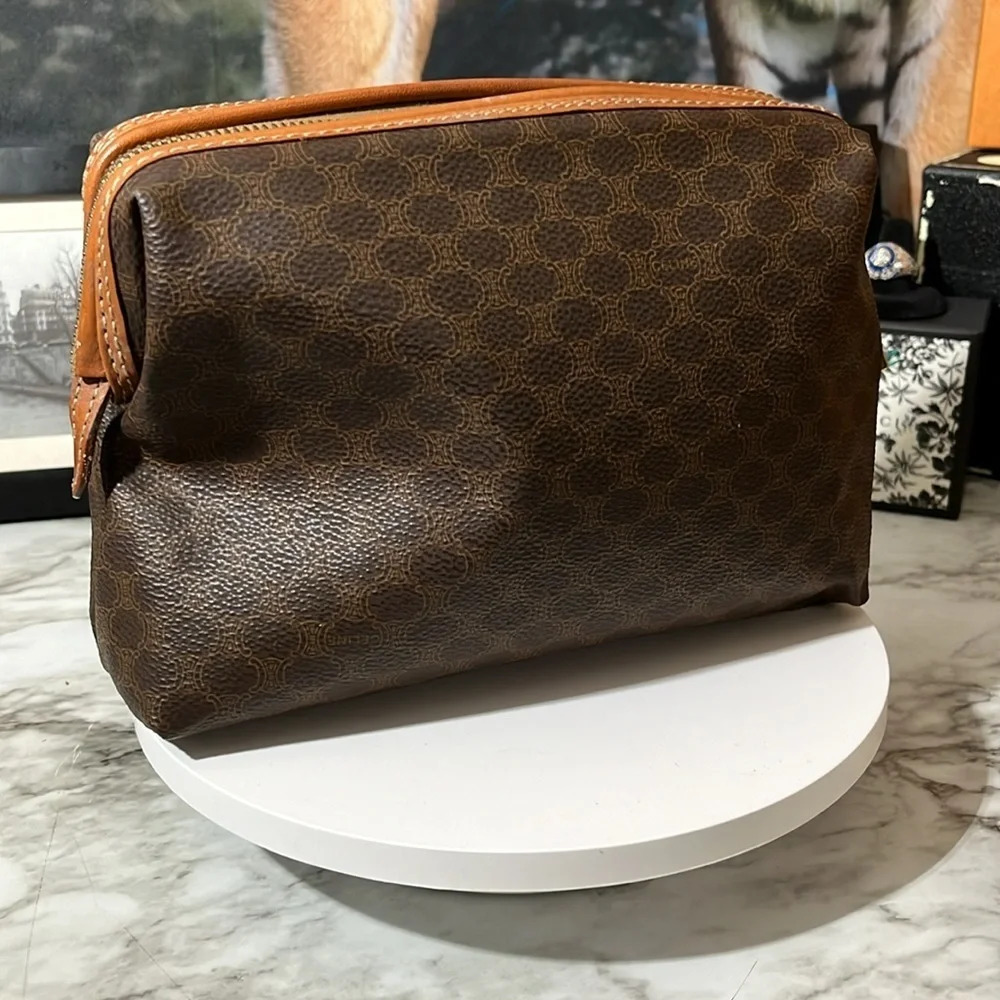 CELINE Macadam Blason Pattern Pouch/Clutch PVC /Leather - Picture 5 of 14